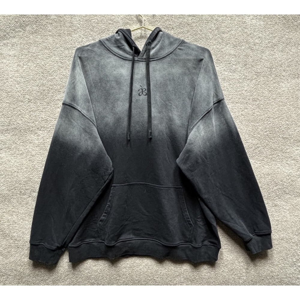 Aelfric Eden Oversized Hoodie Mens XL Gray Ombre Hoody NEW NWT